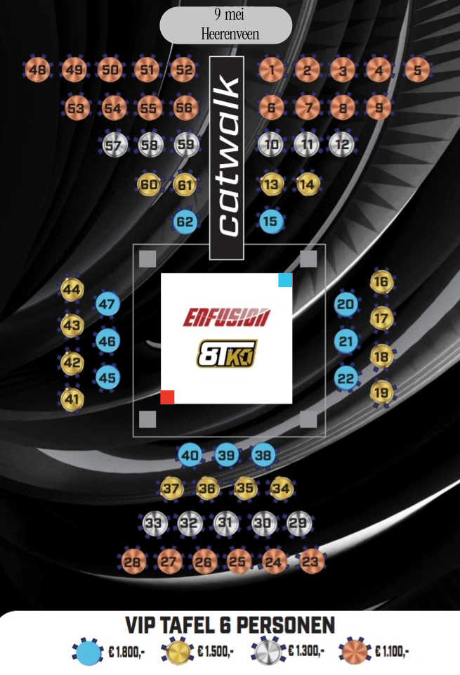 Enfusion Heerenveen VIP tafels